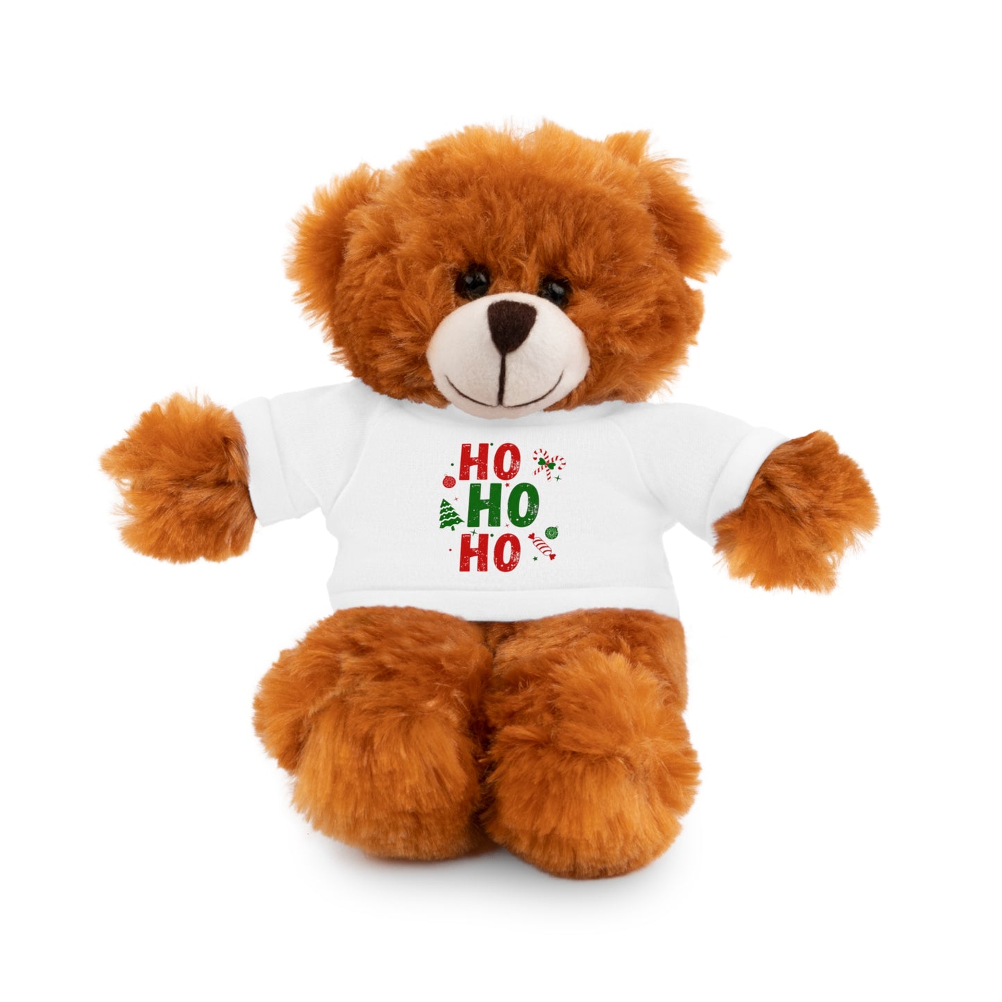 Christmas Teddy Bear with 'HO HO HO' Tee
