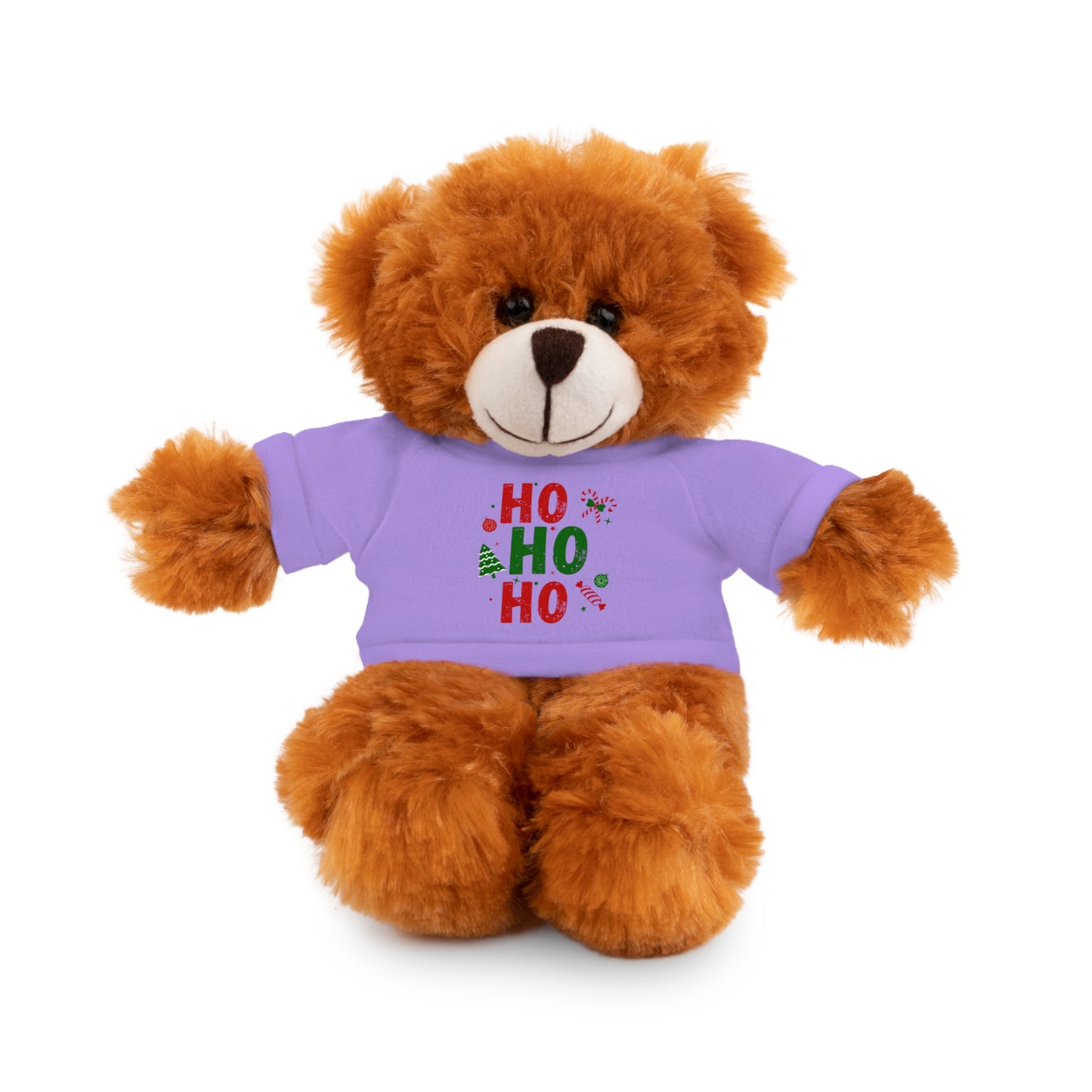 Christmas Teddy Bear with 'HO HO HO' Tee