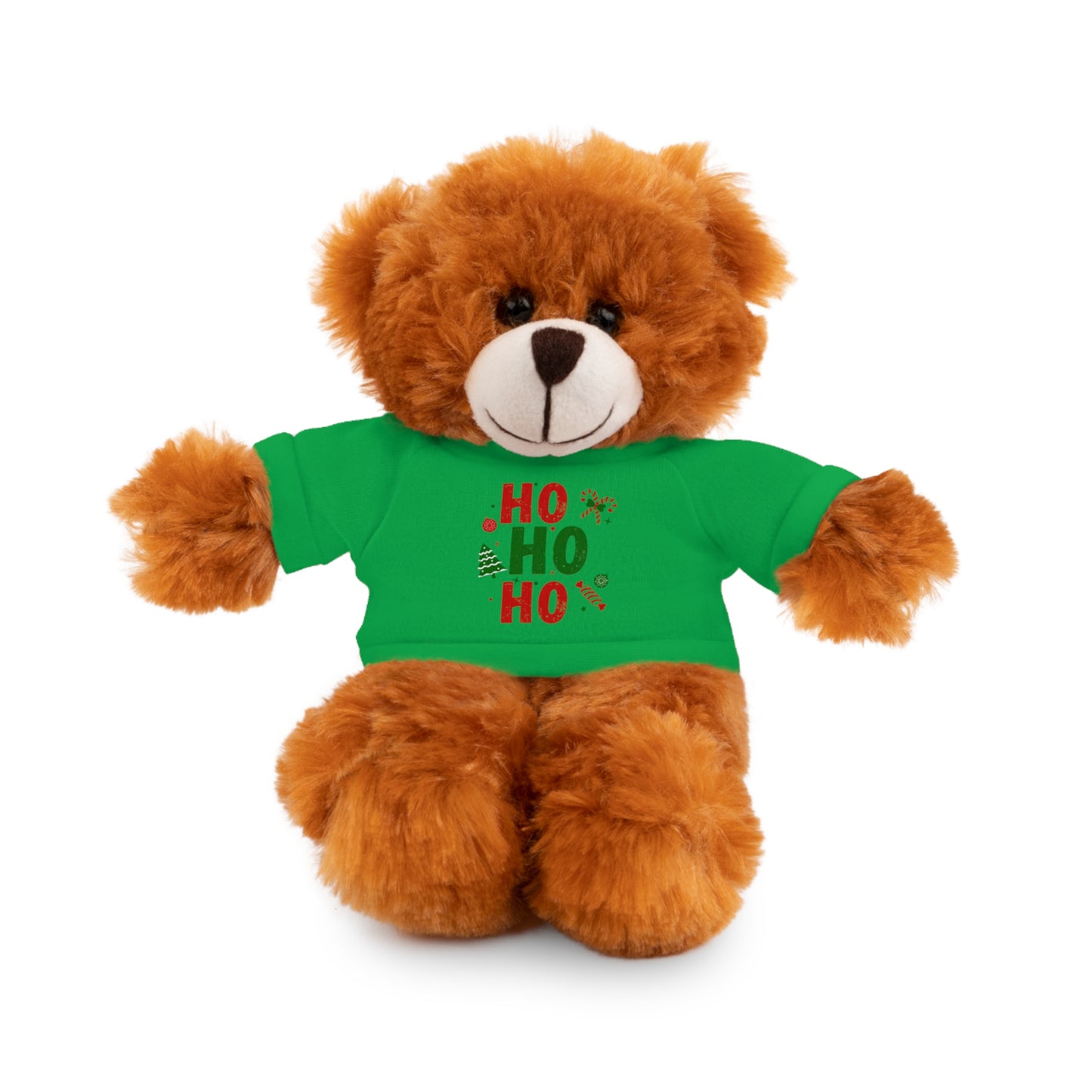 Christmas Teddy Bear with 'HO HO HO' Tee