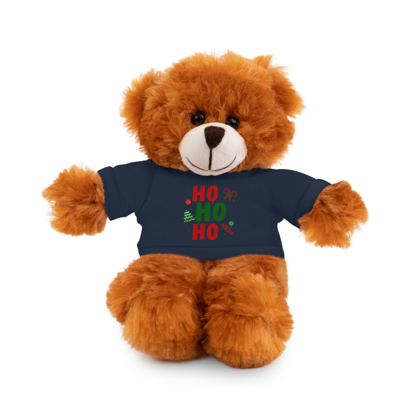 Christmas Teddy Bear with 'HO HO HO' Tee