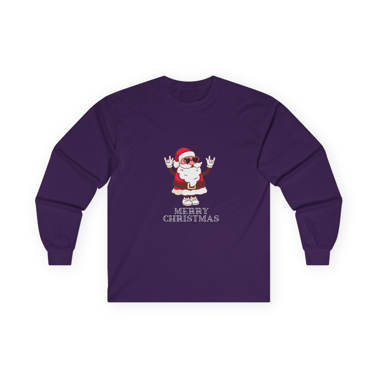 Christmas Santa Rocking -  Unisex Long Sleeve Tee