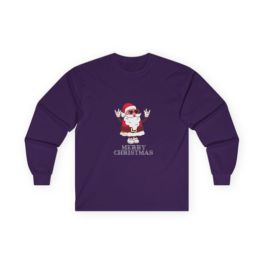 Christmas Santa Rocking -  Unisex Long Sleeve Tee