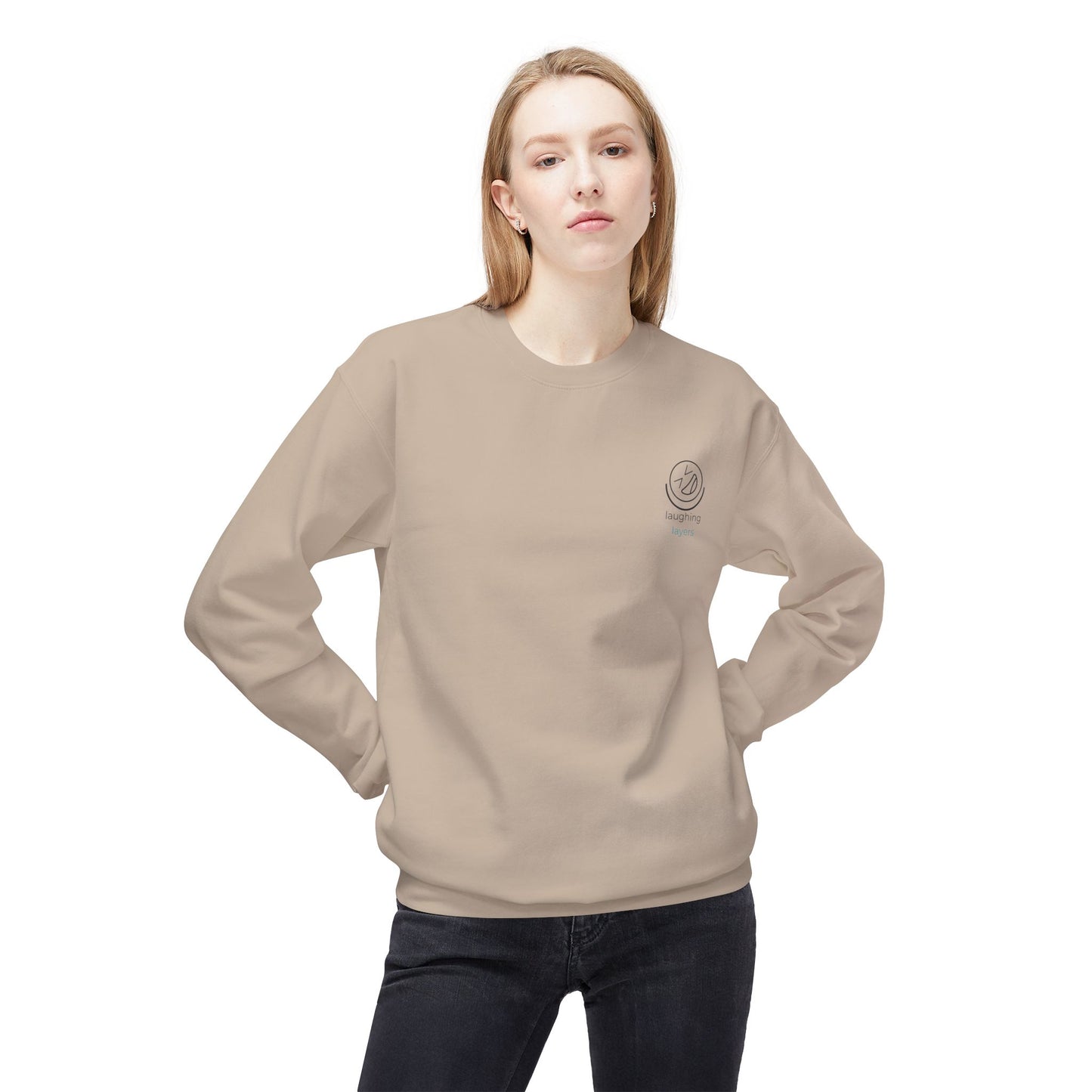 "Laughing Layers" Unisex Crewneck Sweatshirt
