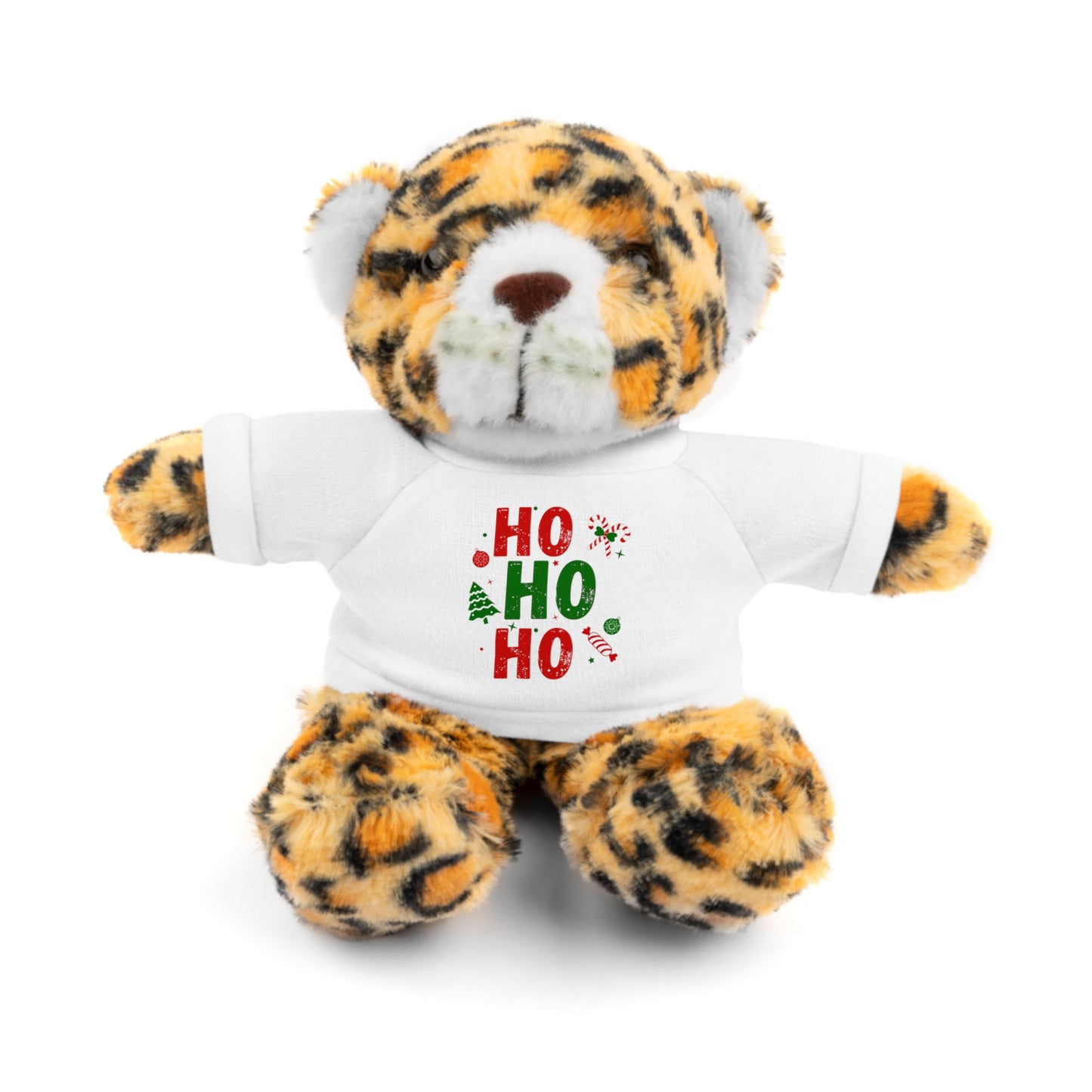 Christmas Teddy Bear with 'HO HO HO' Tee