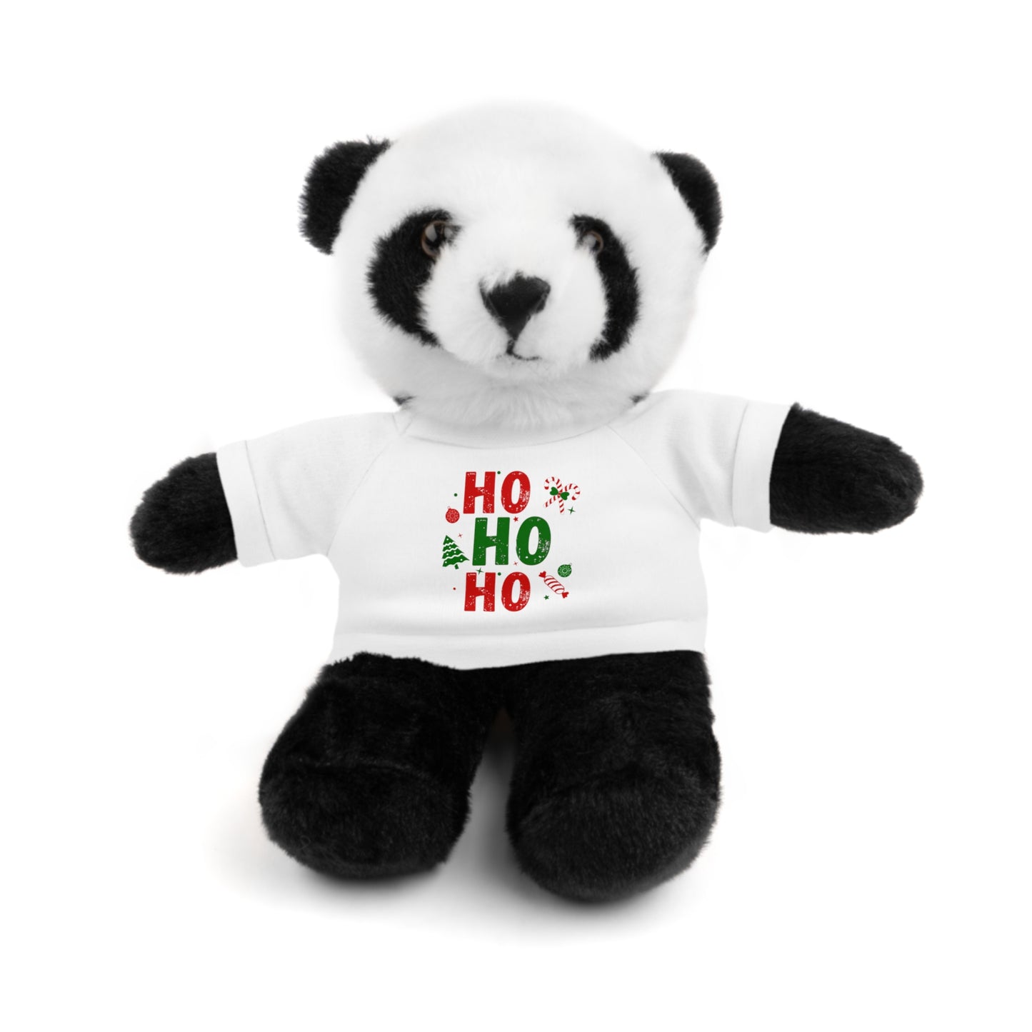 Christmas Teddy Bear with 'HO HO HO' Tee
