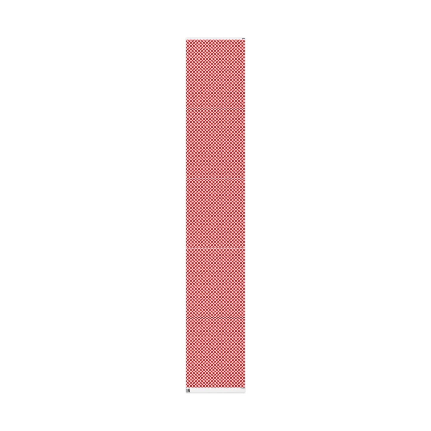 Christmas Wrapping Paper Roll — Red with White Snowflake Pattern