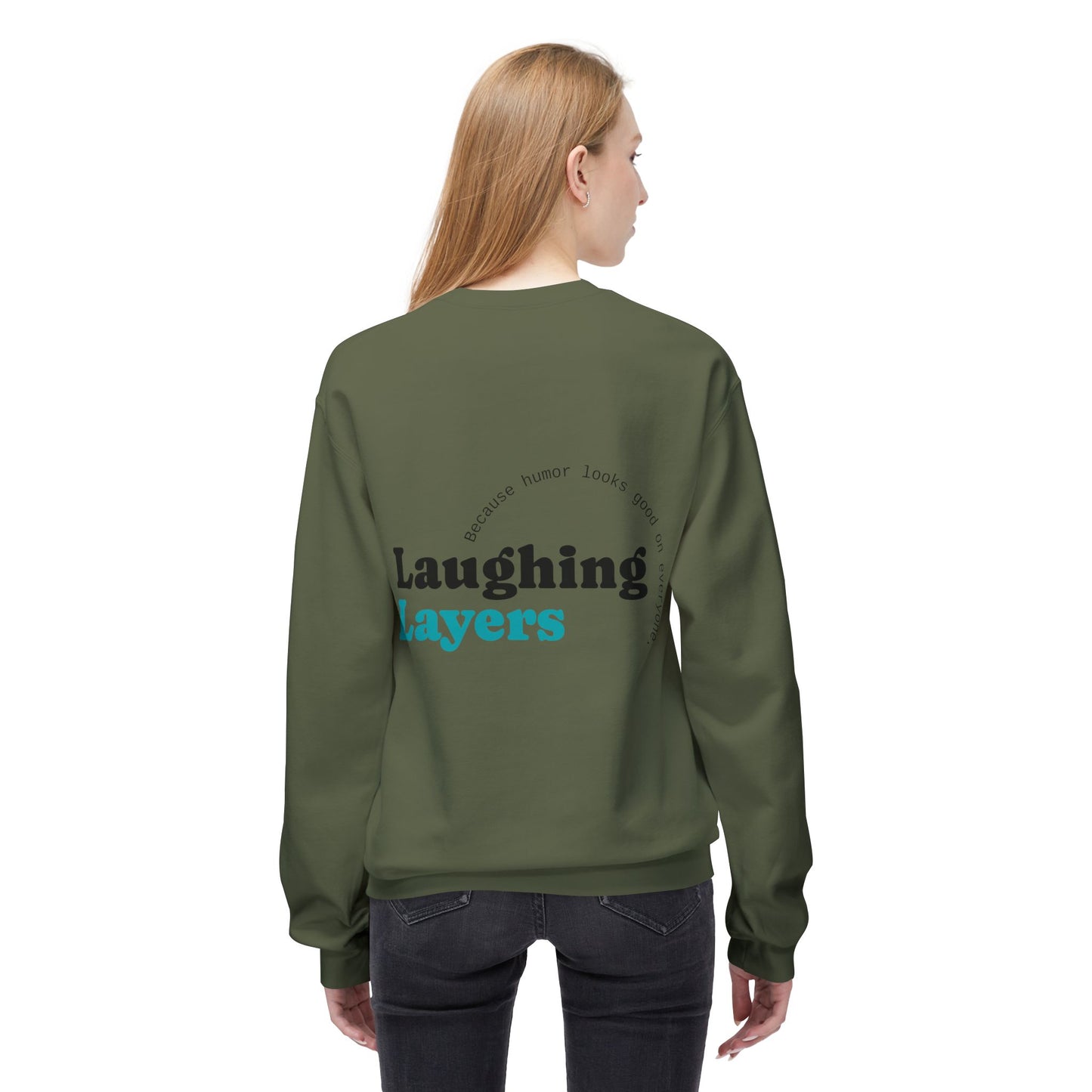 "Laughing Layers" Unisex Crewneck Sweatshirt
