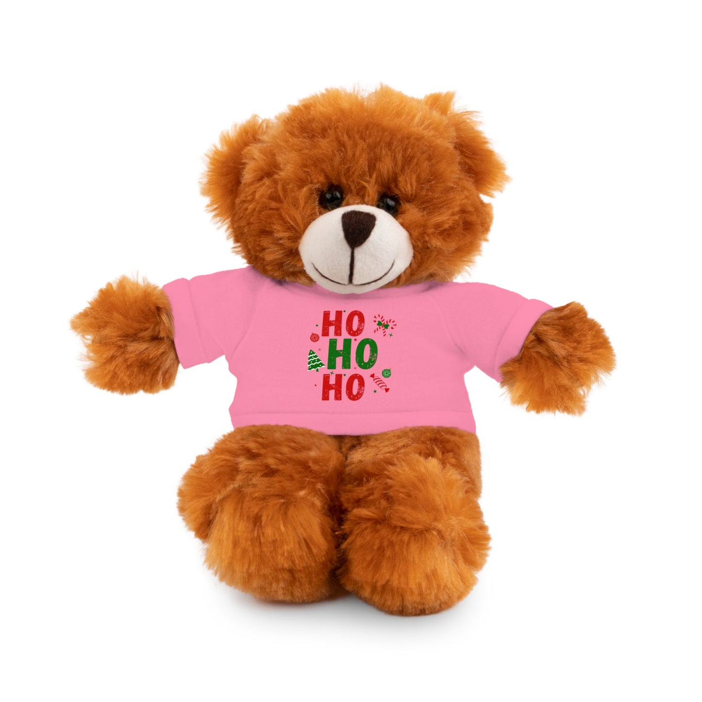 Christmas Teddy Bear with 'HO HO HO' Tee