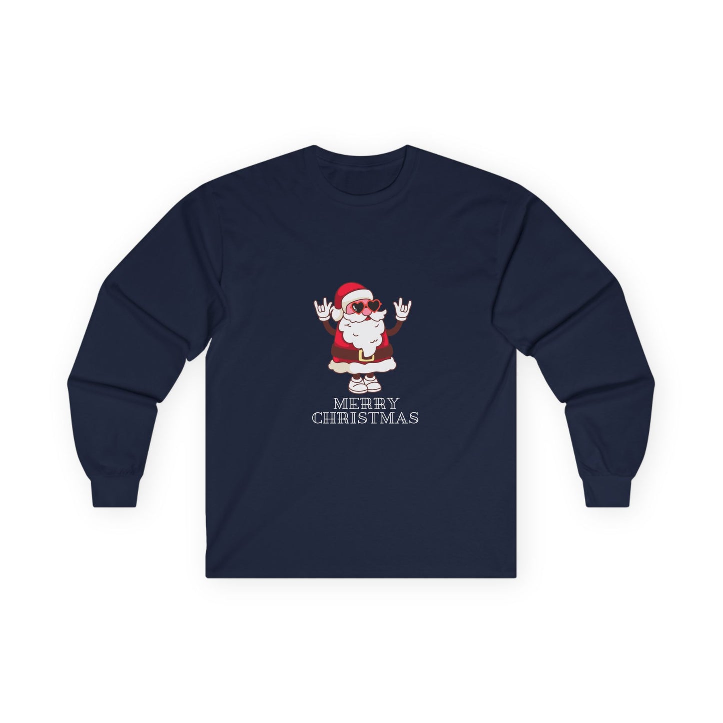 Christmas Santa Rocking -  Unisex Long Sleeve Tee