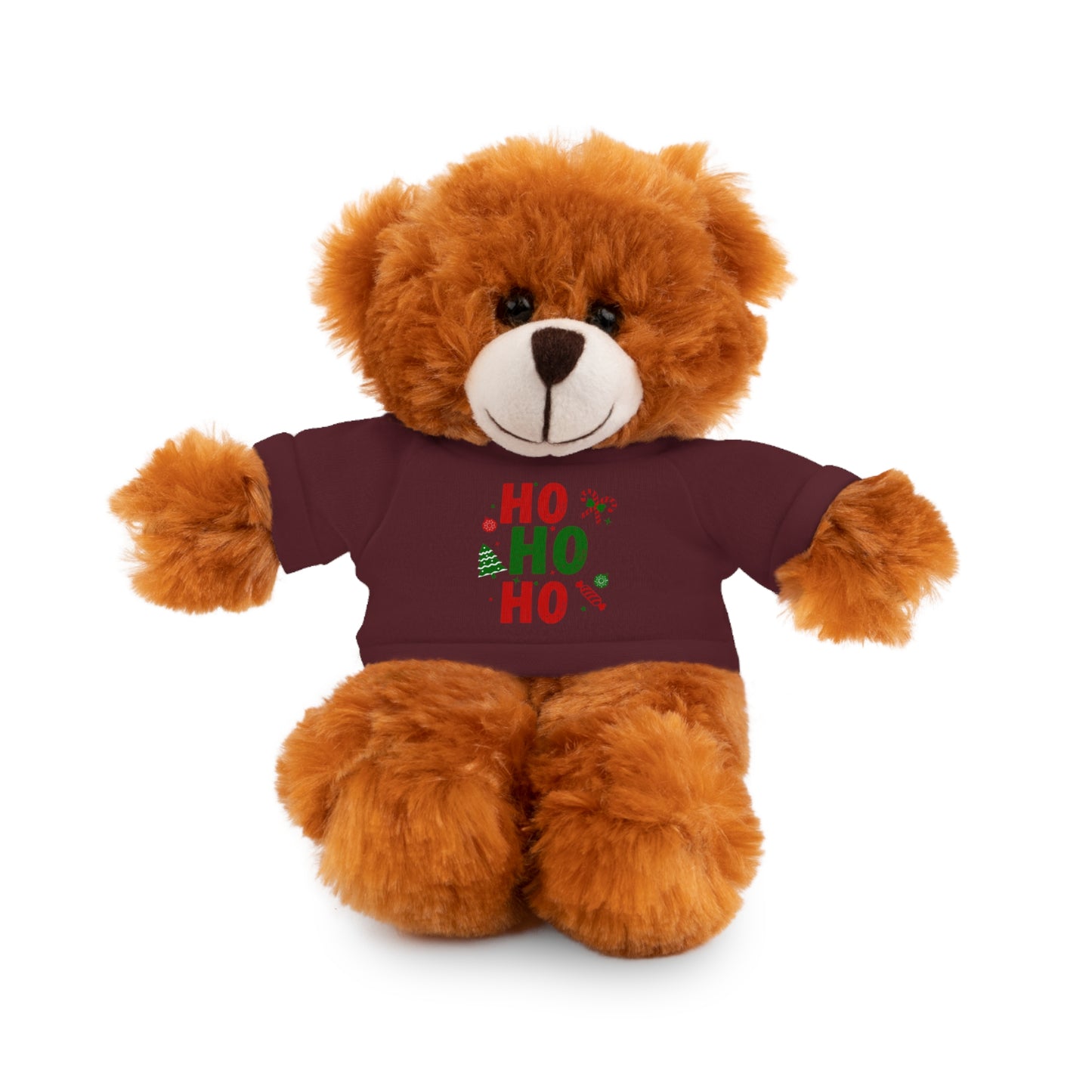 Christmas Teddy Bear with 'HO HO HO' Tee